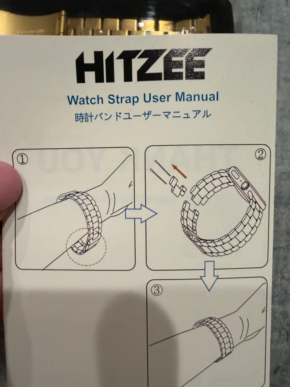 Gold Watch Band and Facecover for Smartwatches